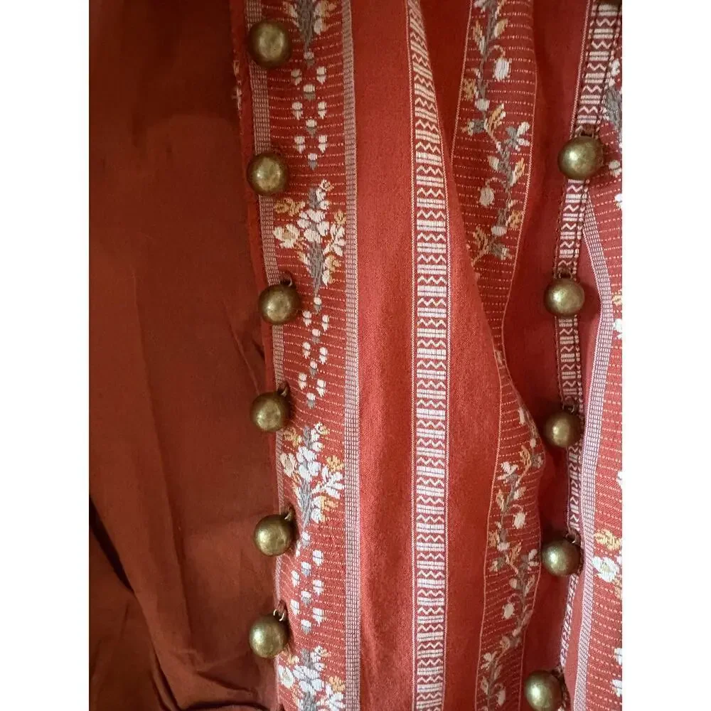 NWT Free People Sorel Rust Red Cottage Jacket XL